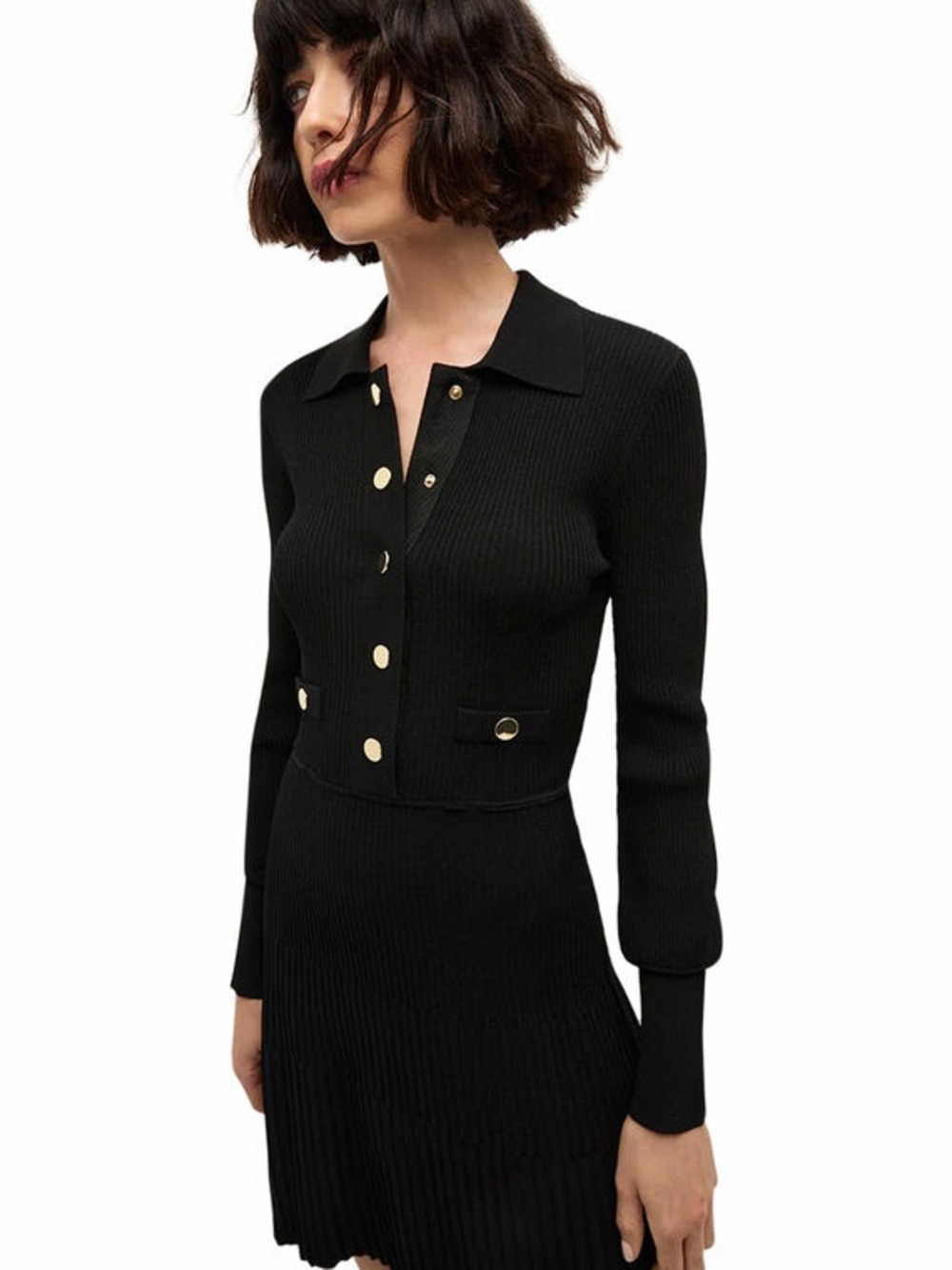 Veronica Beard Lauper sweater dress Black